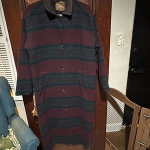 Woolrich Women's Multicolor Striped Coat. Good condition. Very warm!